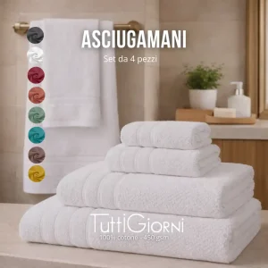 Asciugamano da bagno - 4 pezzi