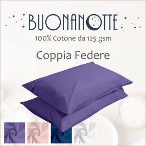 Coppia Federe - 100% - Puro cotone