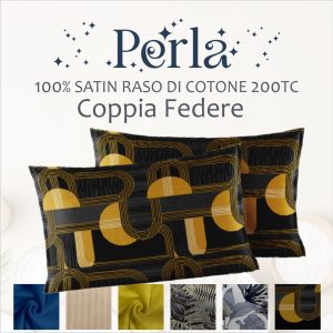 Coppia federe - 100% Raso di Cotone - SATIN