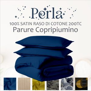 Parure copripiumino con federe - 100% Raso di Cotone - SATIN
