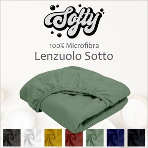 Lenzuolo Sotto con angoli elastici in microfibra - linea SOFTY.