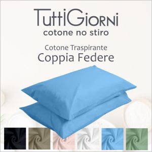 Coppia federe - misto cotone