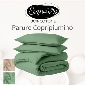 Parure copripiumino con federe - 100% Cotone pregiato
