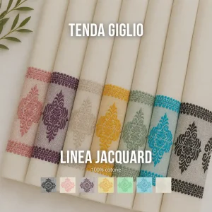 Tenda giglio – 100% Cotone - jacquard