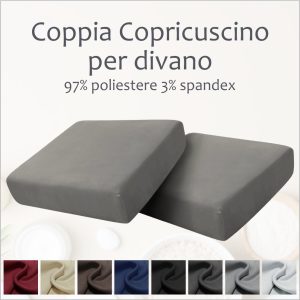 Coppia Copricuscino per Divano – elasticizzato