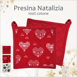 Presina Natalizia - 100% Cotone – Diverse fantasie e colori