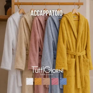 Accappatoio - 100% Cotone – Tinta Unita