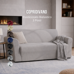 Copridivano Elasticizzato Bielastico – 3 Posti