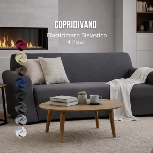 Copridivano Elasticizzato Bielastico – 4 Posti